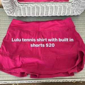 lululemon athletica Women's Bright Pink Skort